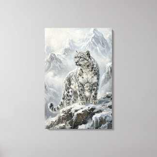 Snow Leopard_ Protector Archetypes  Leinwanddruck