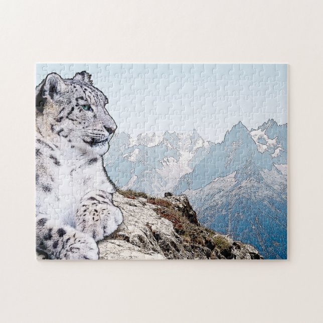 Snow Leopard Puzzle (Horizontal)