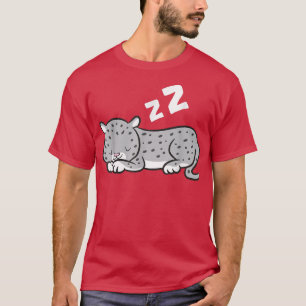 Snow Leopard Schlafen Niedliche Schneeleopard Paja T-Shirt