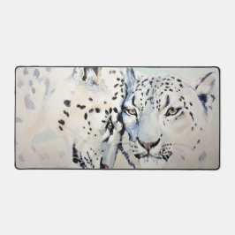 Snow Leopard Schreibtischunterlage