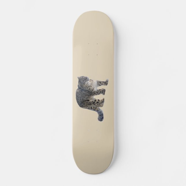Snow Leopard Skateboard (Vorderseite)