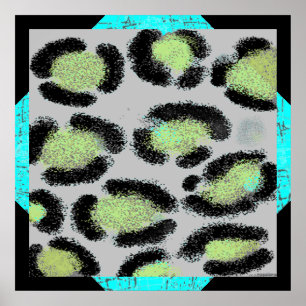 Snow Leopard Spots Poster