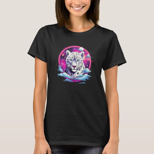 Snow Leopard Wild Animal Snow Leopard Men Women Ki T-Shirt (Vorderseite)