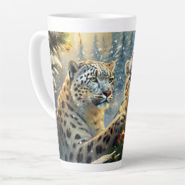 Snow Leopards Holiday Design von Rich AMeN Gill Milchtasse