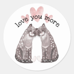 Snow Leopards Runder Aufkleber