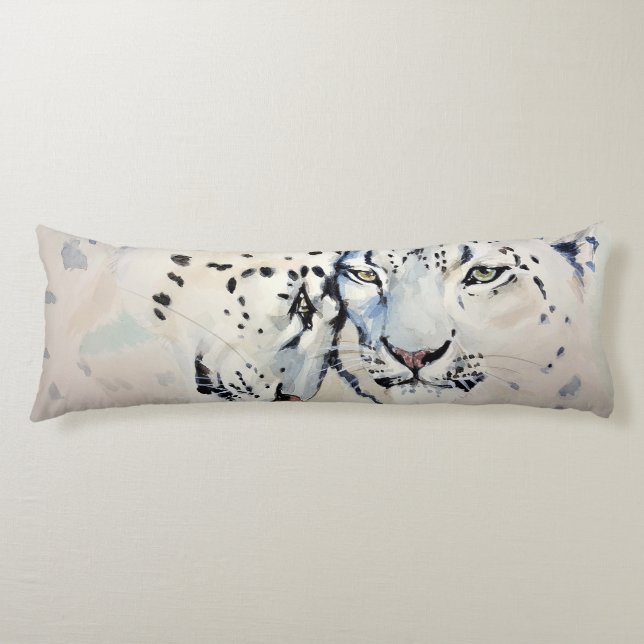 Snow Leopards Seitenschläferkissen (Vorderseite)