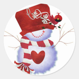 Snow Man Sticker