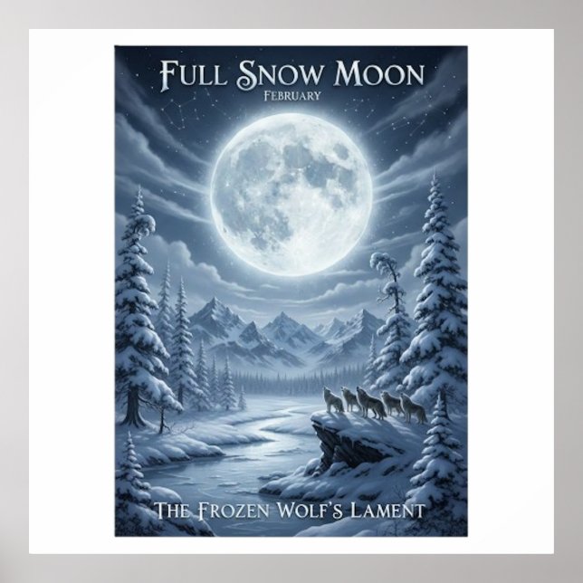 SNOW MOON POSTER (Vorne)
