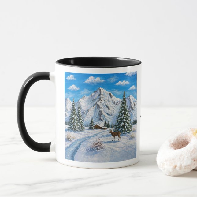 Snow Mountain Combo Tasse (Mit Donut)
