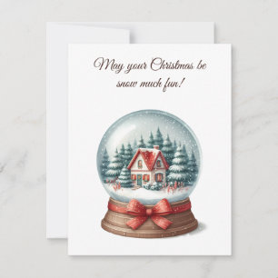 Snow Much Fun Christmas Greeting Card - Wishing Yo Einladung