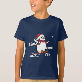 Snow Much Fun Pinguin Tshirt Design
