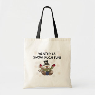 Snow Much Fun Snowman Tshirts und Geschenke Tragetasche