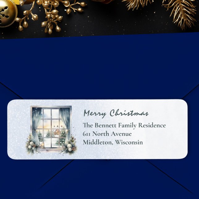 Snow Nordic Winter Szene Wasserfarbe Weihnachten (Von Creator hochgeladen)