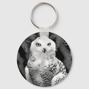 Snow Owl Baby Schlüsselanhänger