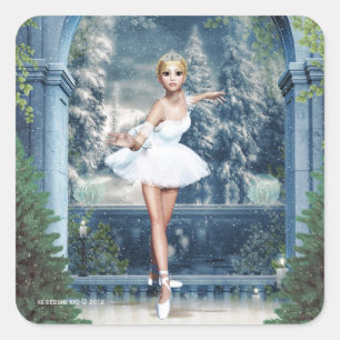 Snow Princess Ballerina Weihnachtsmarkt Sticker