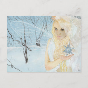 Snow Queen Fairy Postcard Postkarte
