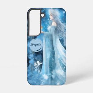 Snow Queen Fantasy Art - Mystische Wintergöttin Samsung Galaxy Hülle