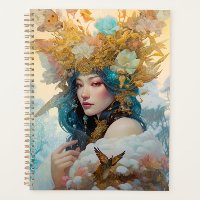 Snow Queen Fantasy Art Planer (Vorderseite)