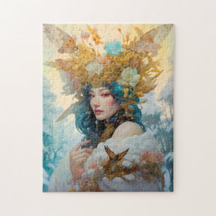 Snow Queen Fantasy Art Puzzle