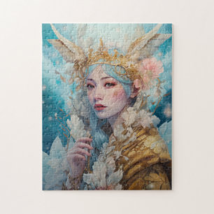Snow Queen Fantasy Art Puzzle