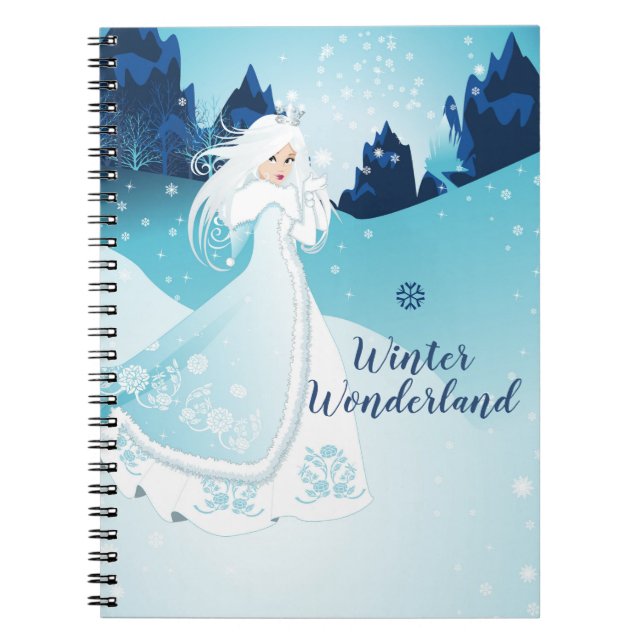 Snow Queen Winter Wonderland Journal Notizblock (Vorderseite)