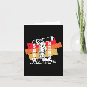 Snow Rebel Snowboarden Winter Sports Snowboarder Karte