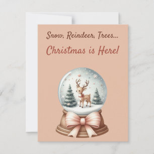 ❄️ Snow🎄 Reindeer, Trees. Christmas is Here! Einladung