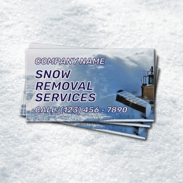 Snow removal services  visitenkarte (Von Creator hochgeladen)