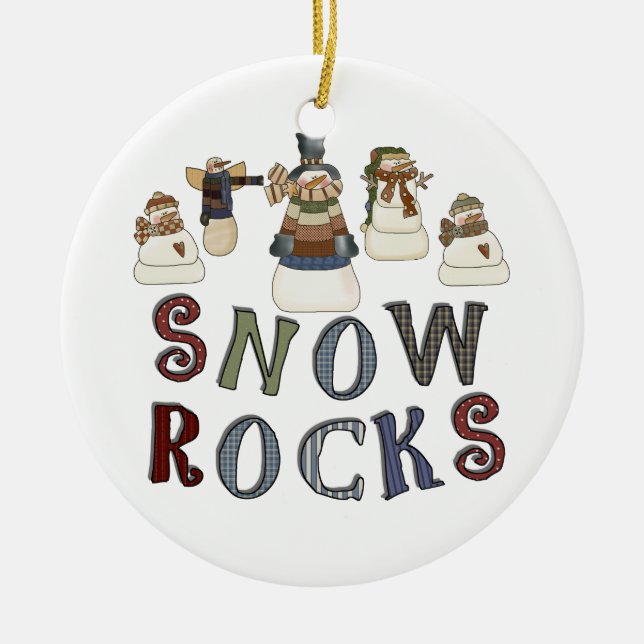 Snow Rocks Keepake Ornament (Vorne)