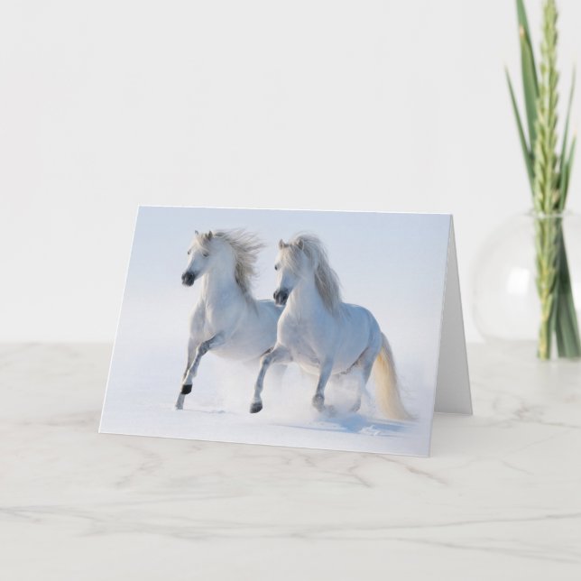 Snow Runners Feiertagskarte (Vorderseite)