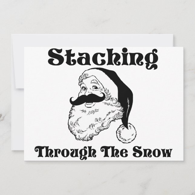 Snow Santa durchwandern Einladung (Vorderseite)