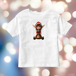 Snow Scooter Weihnachts Elf Kleinkind's T-Shirt