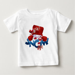 SNOW Snowman Winterurlaub Baby T-shirt