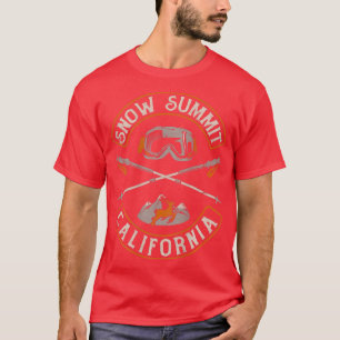 Snow Summit California Mountains Vintag Biker Pat T-Shirt