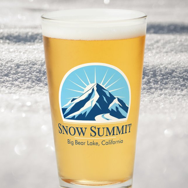 Snow Summit California Skigebiet Souvenir Glas (Von Creator hochgeladen)