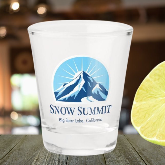 Snow Summit California Skigebiet Souvenir Schnapsglas (Von Creator hochgeladen)