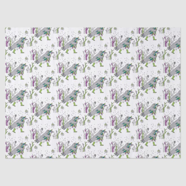 Snow time seidenpapier (Vorderseite)