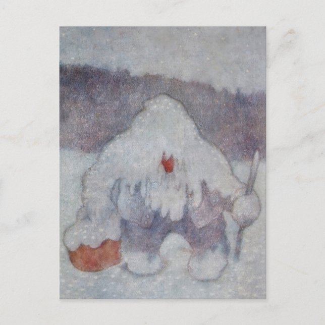 "Snow Troll" von Theodor Kittelsen Postkarte (Vorderseite)