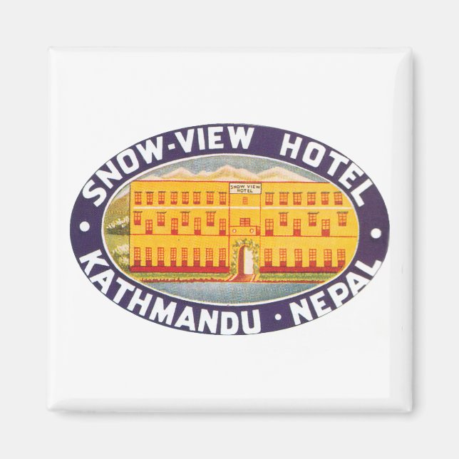 Snow View Hotel Kathmandu Nepal Magnet (Vorne)
