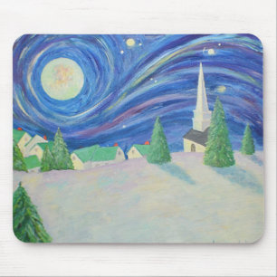 Snow Village Mousepad