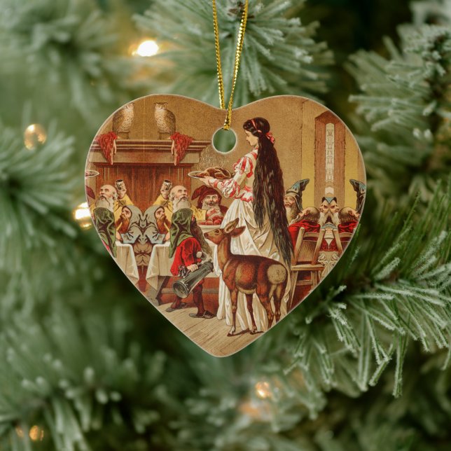Snow White – Fairy tale – Märchen – Grimm Keramik Ornament (Baum)