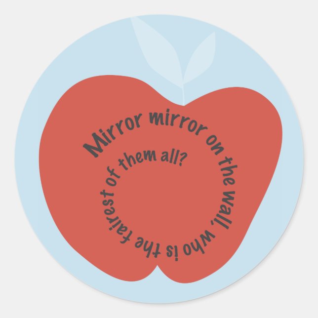 Snow White Fairytale Bat Mitzvah Sticker Siegel (Vorderseite)