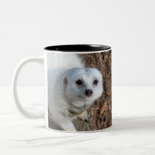Snow White Fur Meerkat Zweifarbige Tasse