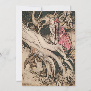 Snow White und Rose Red von Arthur Rackham Einladung