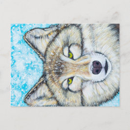 Snow Wolf Postkarte