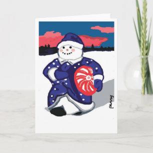 Snow Woman Holiday Card Feiertagskarte