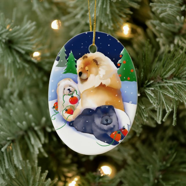 SNOWBABIES Chow 2020 Ornament (Baum)