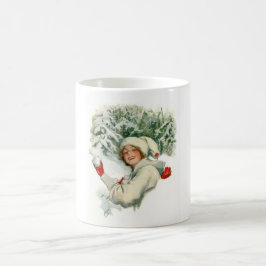 Snowball Fight (von Harrison Fisher) Kaffeetasse