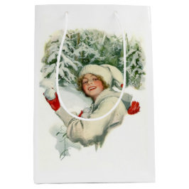 Snowball Fight (von Harrison Fisher) Mittlere Geschenktüte