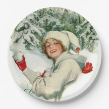 Snowball Fight (von Harrison Fisher)